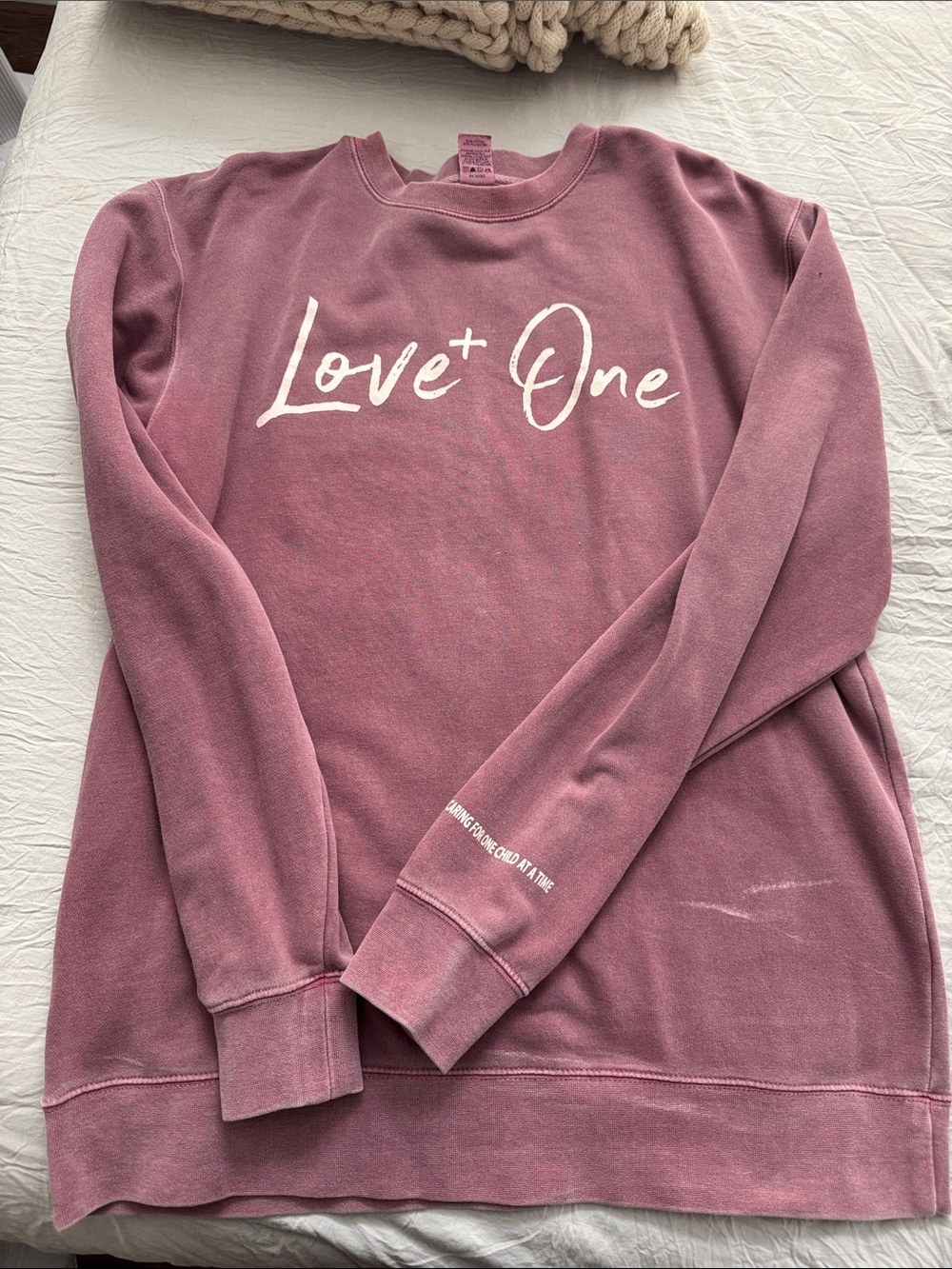 Love + One Mauve Crewneck Sweatshirt
